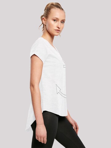 F4NT4STIC Shirt 'Ahoi Anker Outlines Knut & Jan Hamburg' in White