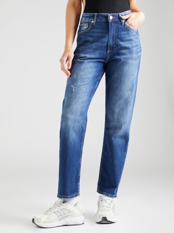 QS Regular Jeans in Blauw: voorkant