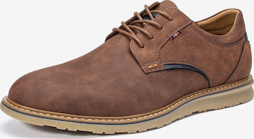 ALLTHEMEN Lace-Up Shoes 'Schritt' in Brown: front