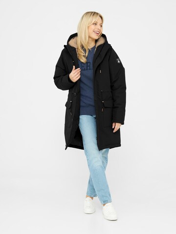 Derbe Winterjacke 'Festholm' in Schwarz