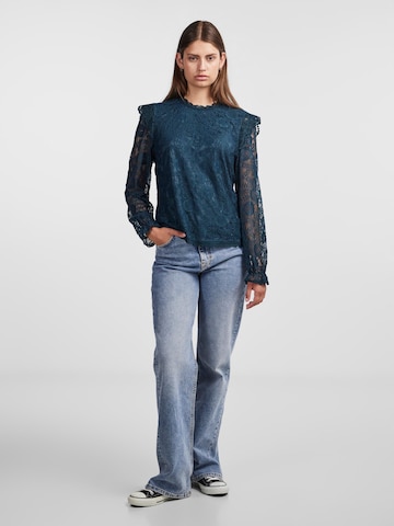PIECES Blouse in Blauw