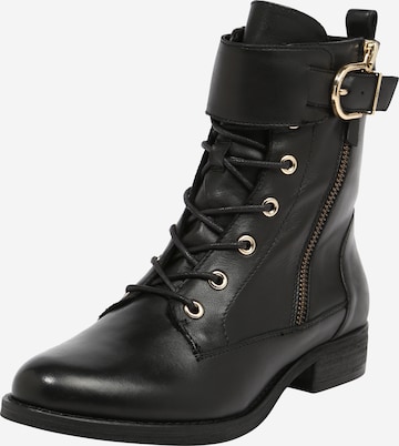 SPM - Botines con cordones 'Narda' en negro: frente