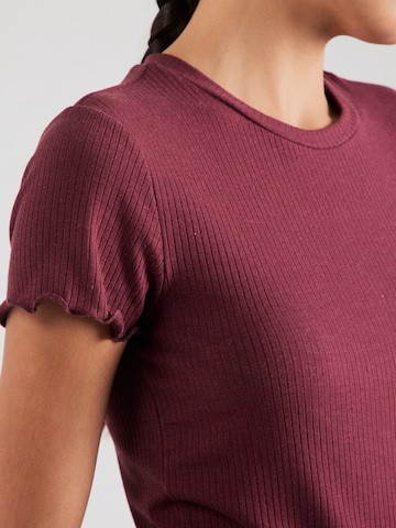 PIECES Shirt 'PCNicca' in Red