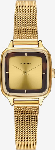 Komono Analog Watch 'Komono' in Gold: front