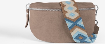 lePelou Gürteltasche 'ONDA medium' in Grau: Vorderseite