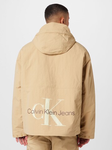 Calvin Klein Jeans Φθινοπωρινό και ανοιξιάτικο μπουφάν σε μπεζ