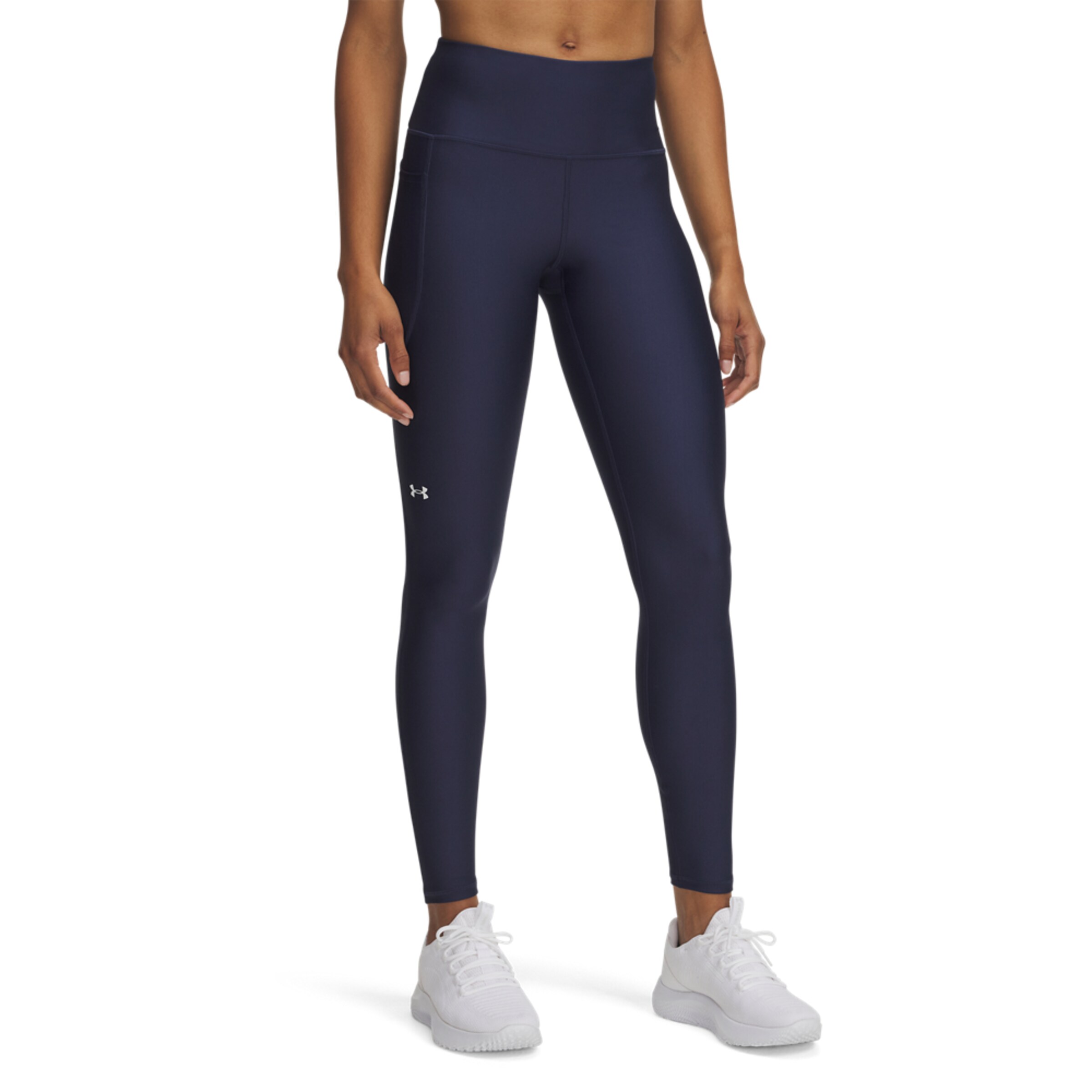 UNDER ARMOUR Skinny Workout Pants in Blue: front