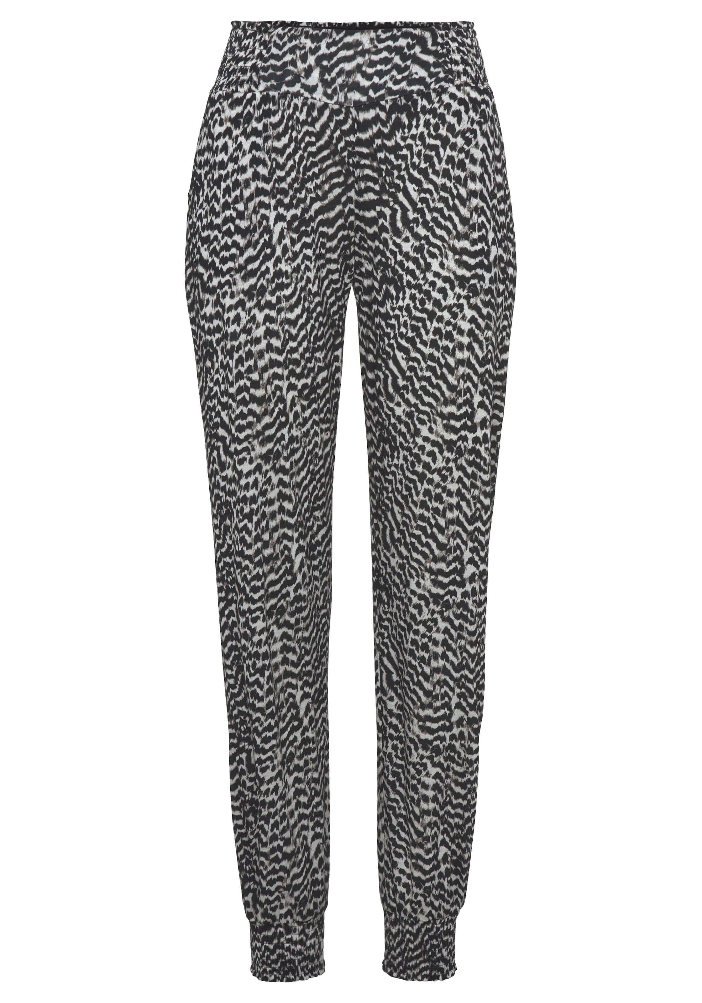 VIVANCE Tapered Pants in Grey: front