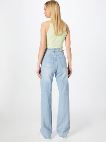 Funky Buddha Wide leg Jeans in Blauw