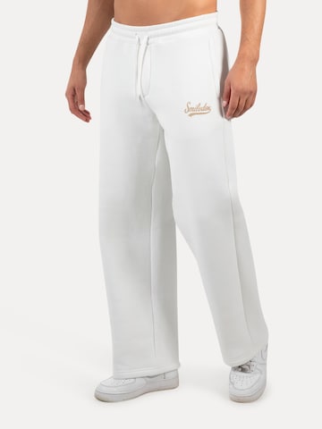 Smilodox Loose fit Trousers 'Lorik' in Beige: front