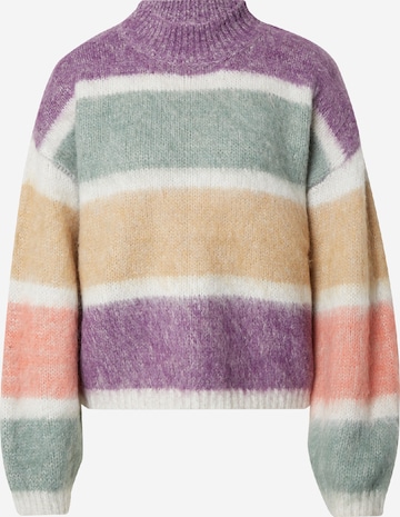 QS Sweter w kolorze fioletowy: przód