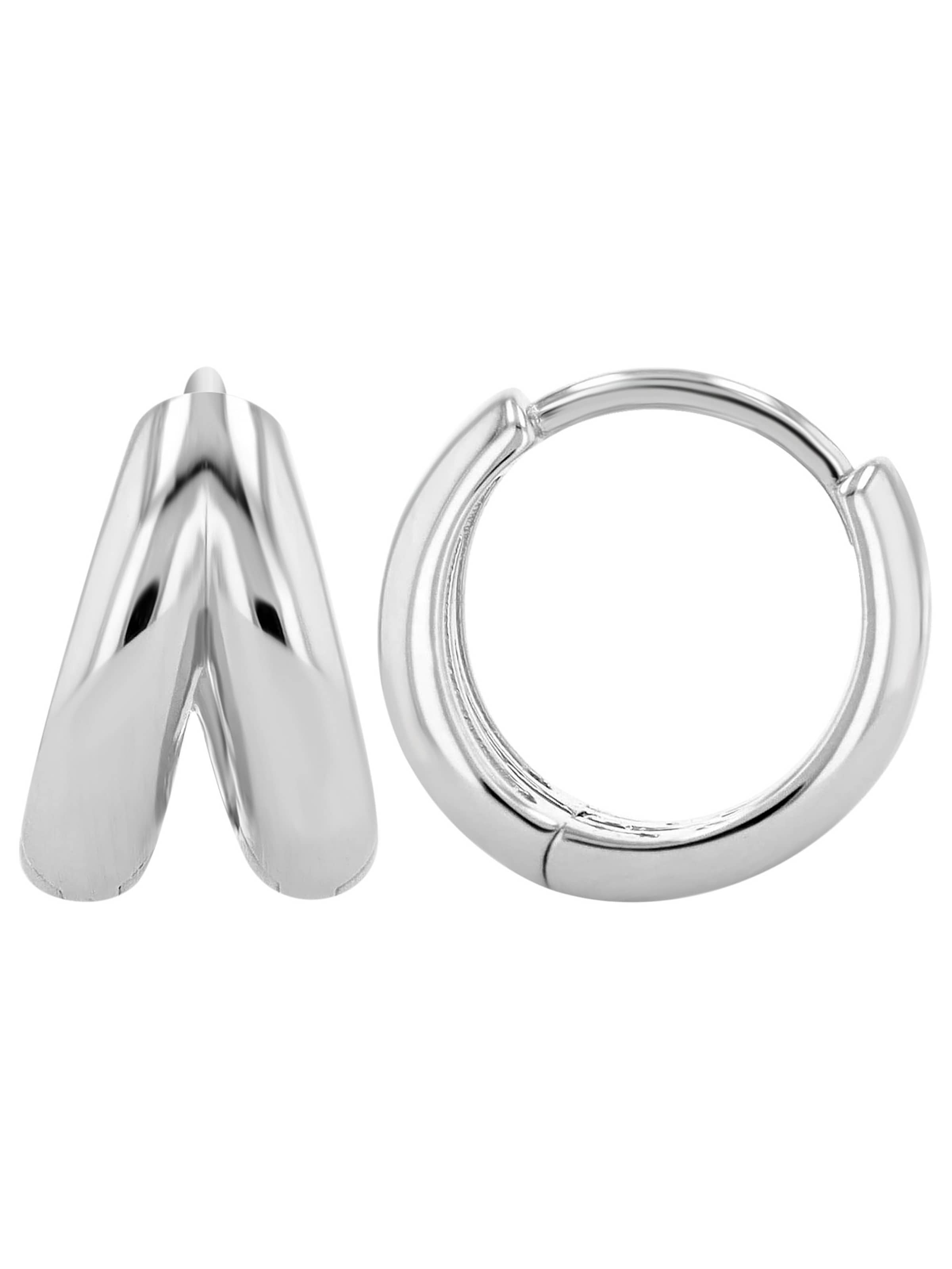 Akzent Earrings 'Aries, 925 Sterlingsilber, langlebig' in Silver