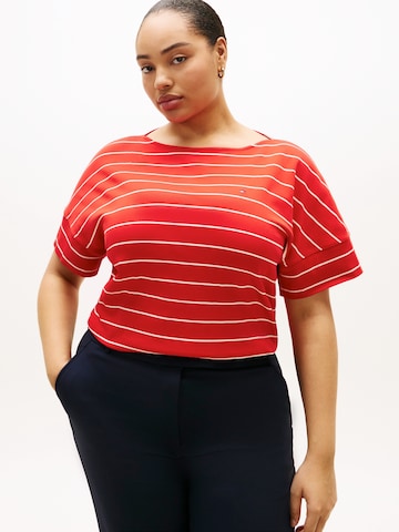 Tommy Hilfiger Curve Shirt 'MDRN' in Rood: voorkant