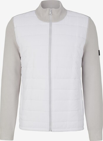 STRELLSON Zip-Up Hoodie 'Ivar' in White: front