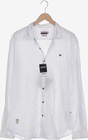 NAPAPIJRI Button Up Shirt in XXL in White: front
