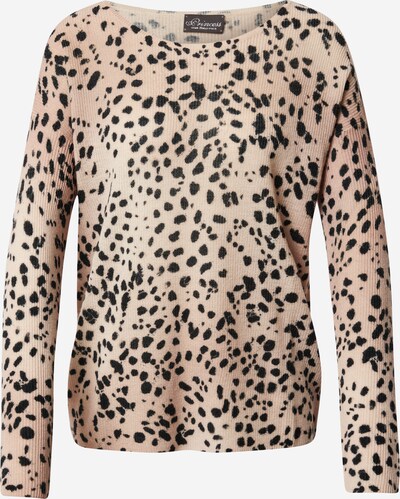 PRINCESS GOES HOLLYWOOD Pullover in beige / schwarz, Produktansicht