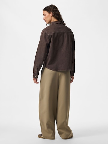PIECES Bluse 'PCSilke' in Braun