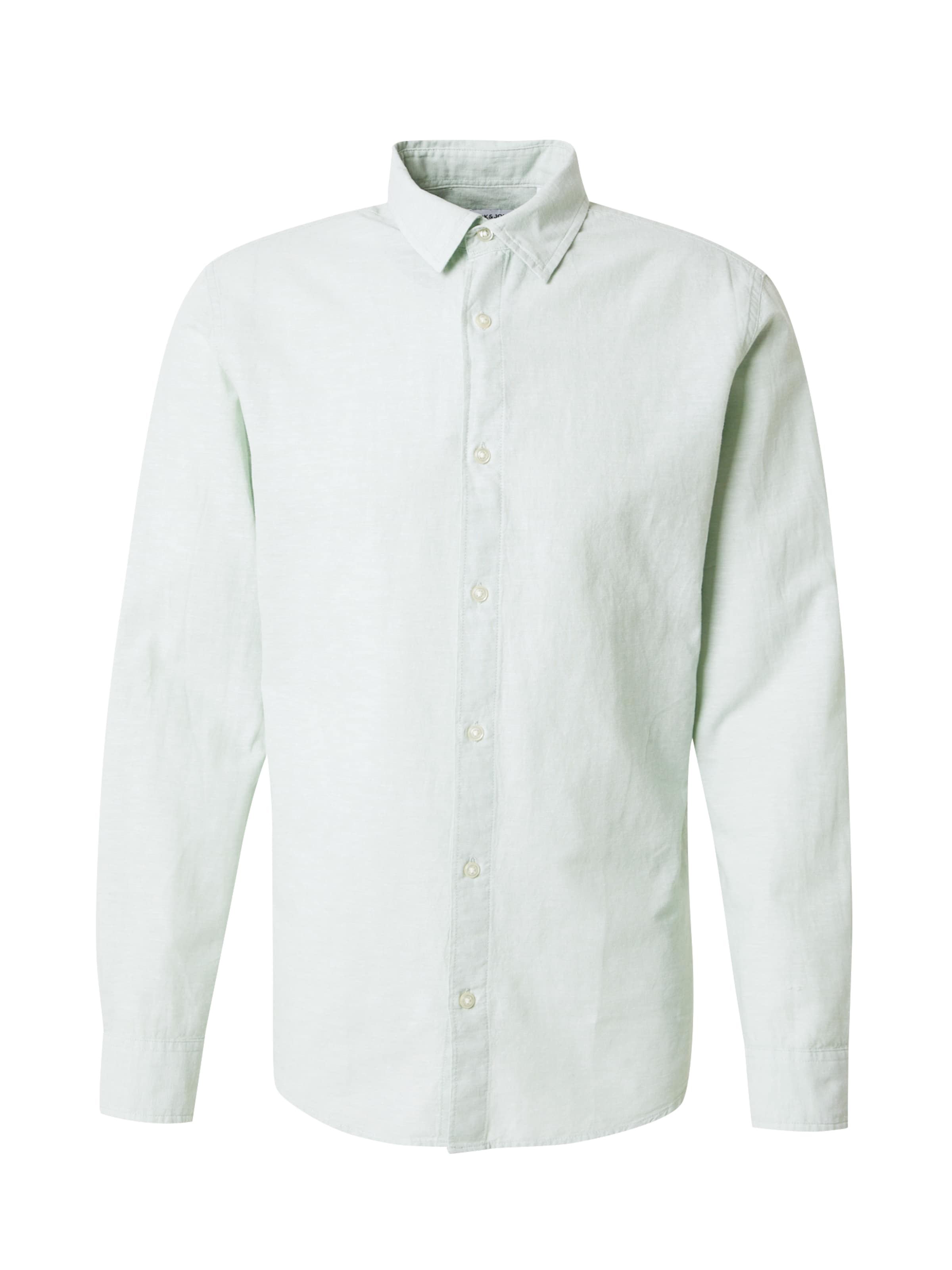 JACK & JONES Πουκάμισο 'JJEBreeze' σε πράσινο: μπροστά
