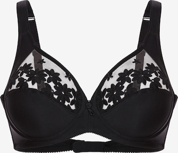 FELINA Minimizer 'Swiss Broderie' in Black: front