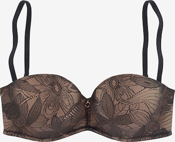 NUANCE Balconette Bra in Black: front