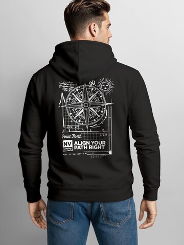 Neverless Sweatshirt 'Compass'‌‌‌‌‌‌ in Schwarz