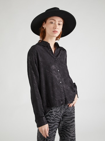 modström Blouse 'Gracey' in Zwart: voorkant