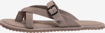 Ombre Teenslippers 'Klapki' in Grijs: voorkant