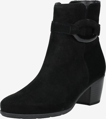 GABOR Ankle Boots in Black: front