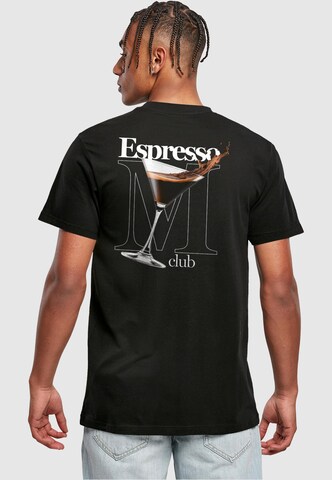 Mister Tee Футболка 'Espresso M Club' в Черный: спереди