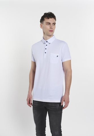 T-Shirt 'Hampus' DENIM CULTURE en blanc