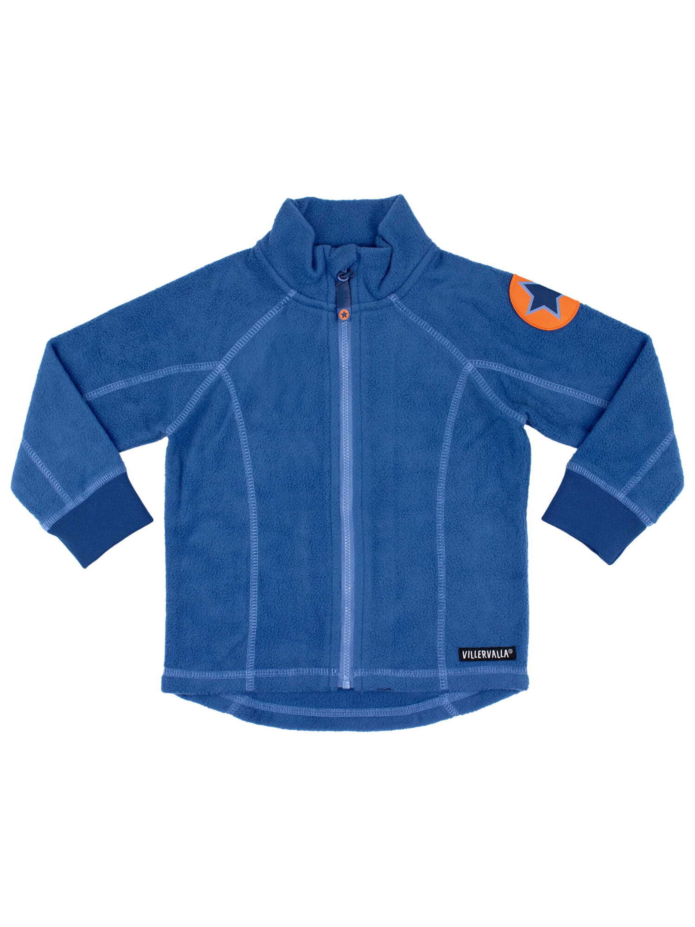 Villervalla Fleece Jacket 'Basic' in Blue: front