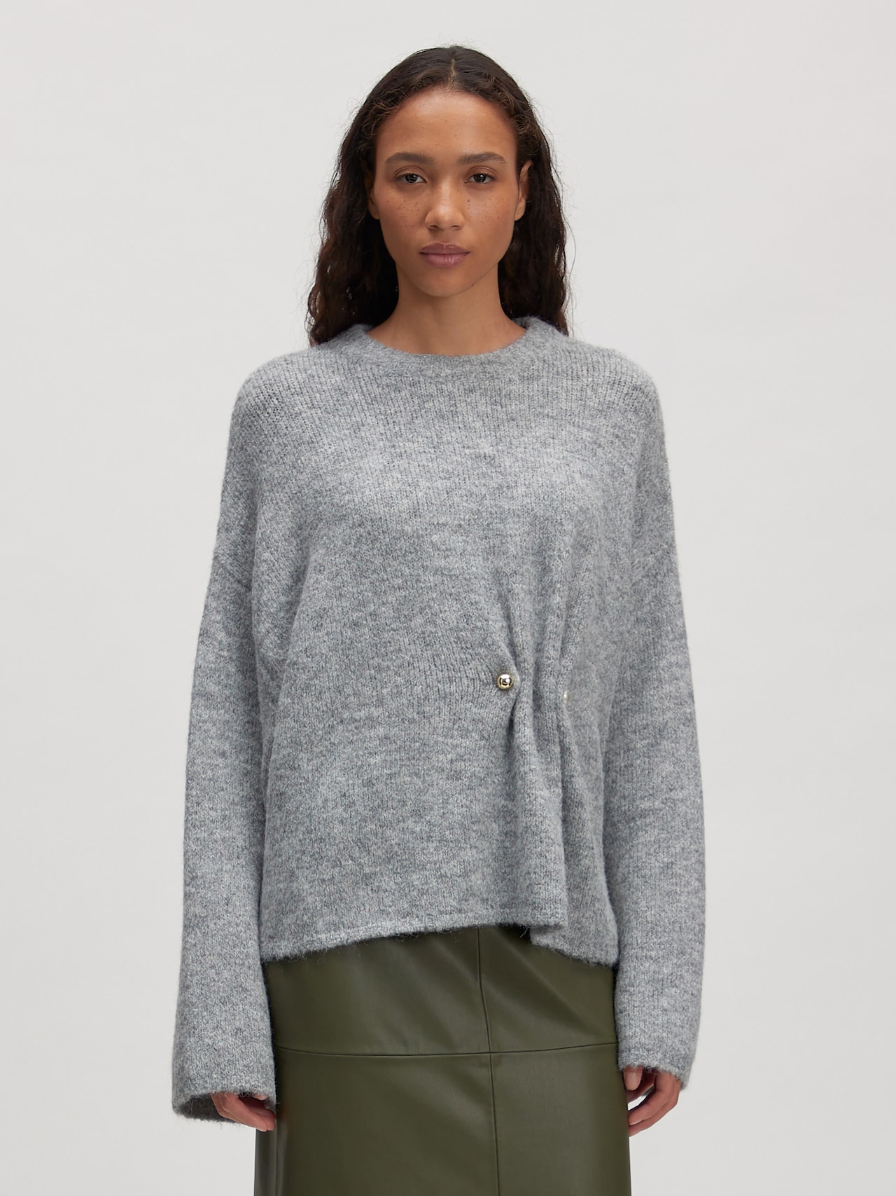 EDITED Pullover 'Noorie' grigio