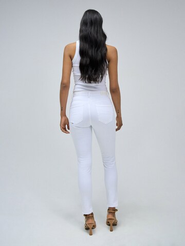 Salsa Jeans Skinny Kavbojke 'Faith' | bela barva