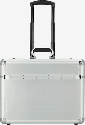 Valise de pilote Dermata en argent : devant