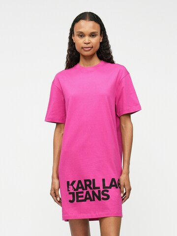 KARL LAGERFELD JEANS Dress in Pink: front