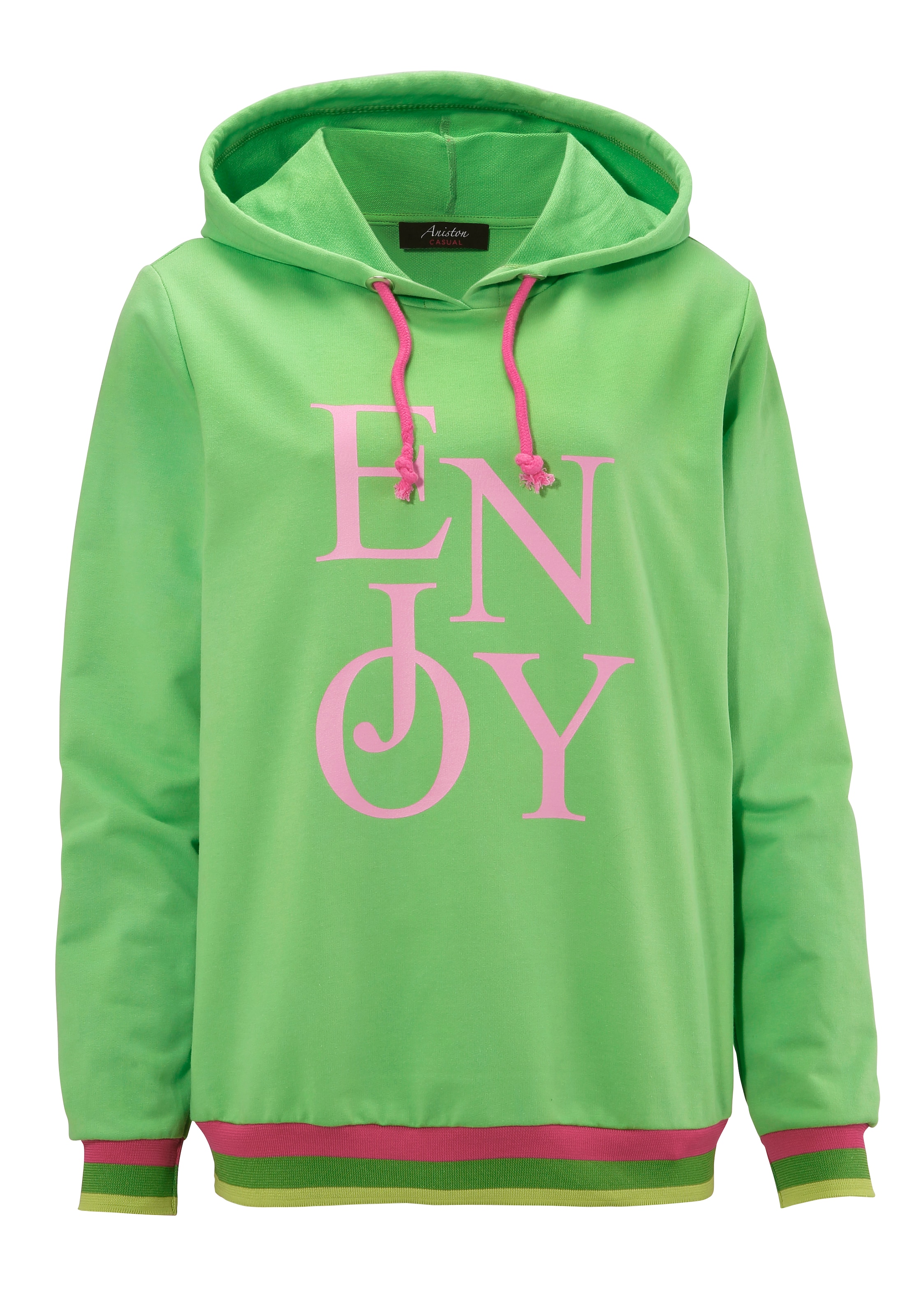 Aniston CASUAL Sweatshirt in Green: front