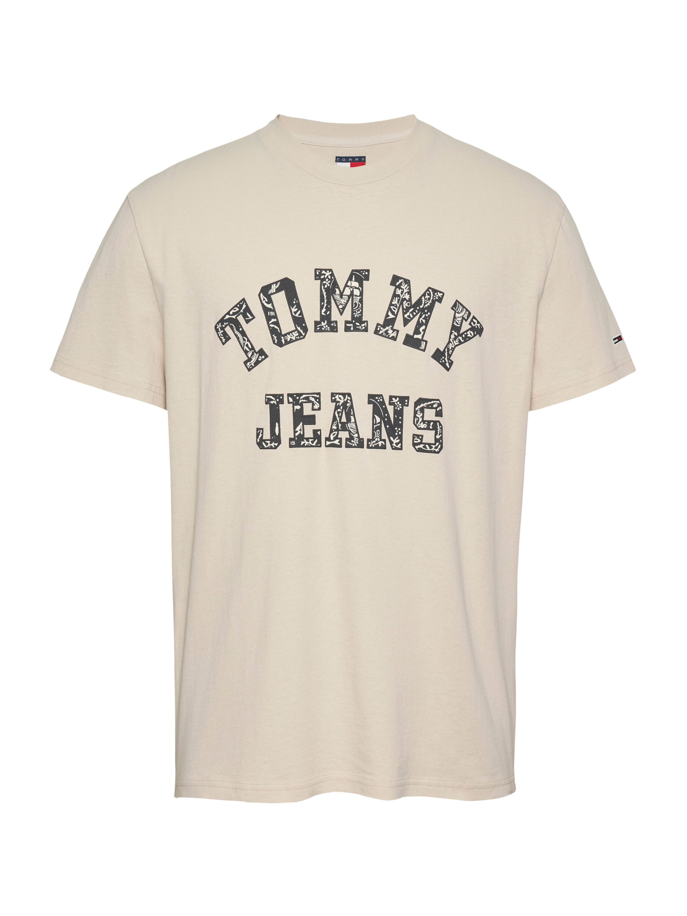 T-Shirt Tommy Jeans en beige : devant