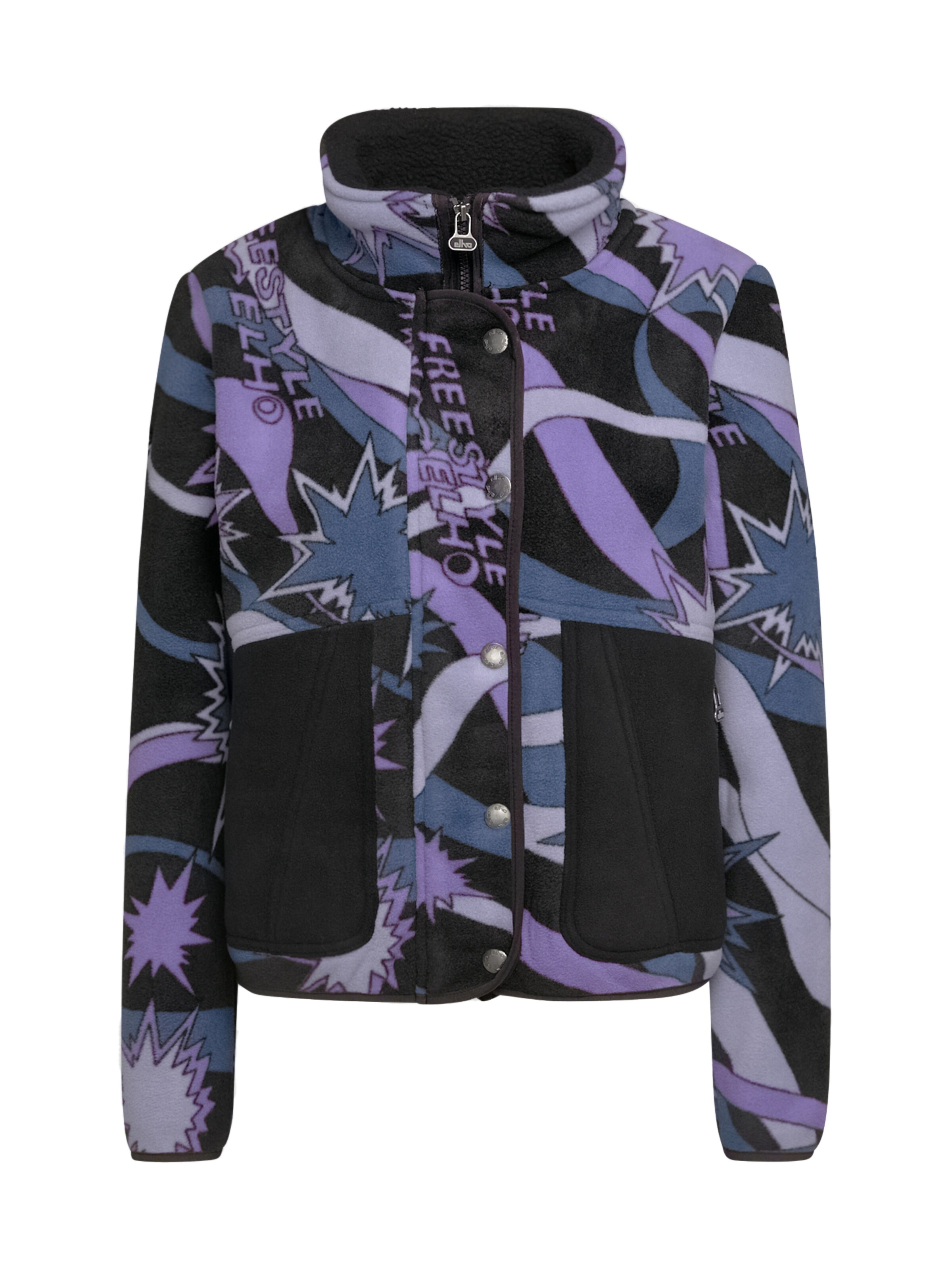 elho Fleecejacke 'Malmö 89' in Schwarz: Vorderseite