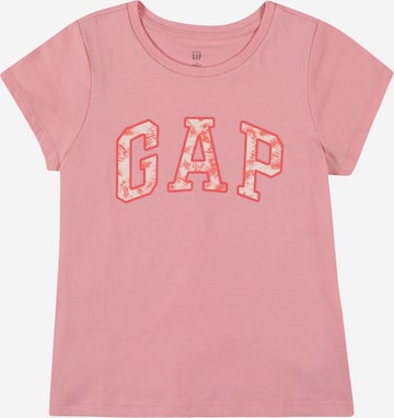 T-Shirt GAP en rose : devant