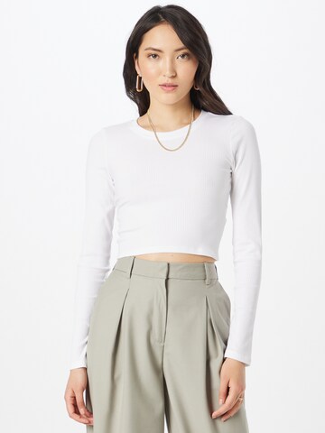 Monki Shirt in Wit: voorkant