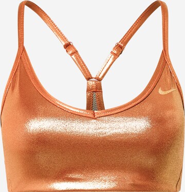 Regular Soutien-gorge de sport 'Indy' NIKE en or : devant