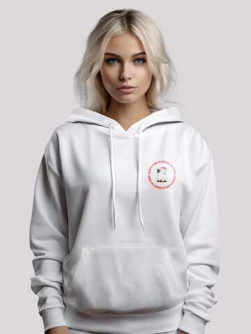 F4NT4STIC Sweatshirt 'Sansta Paws Christmas Cat Breast' in Weiß: Vorderseite