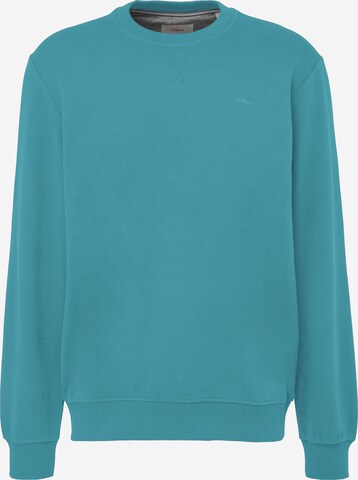 Sweat-shirt s.Oliver en vert : devant