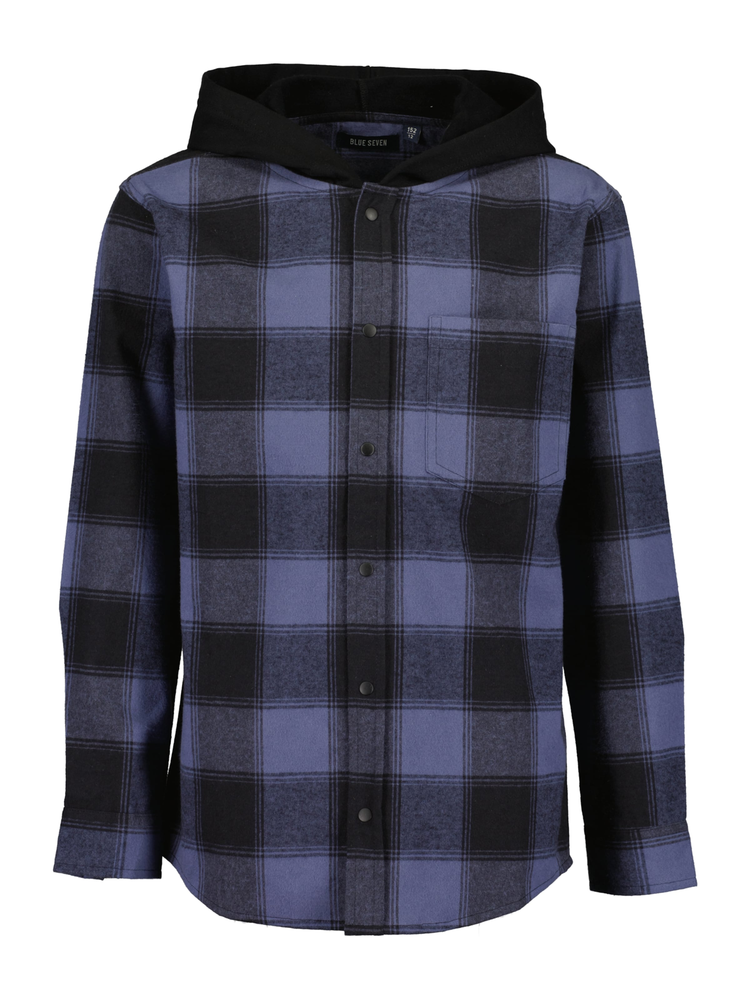 BLUE SEVEN Πουκάμισο σε μαύρο: μπροστά