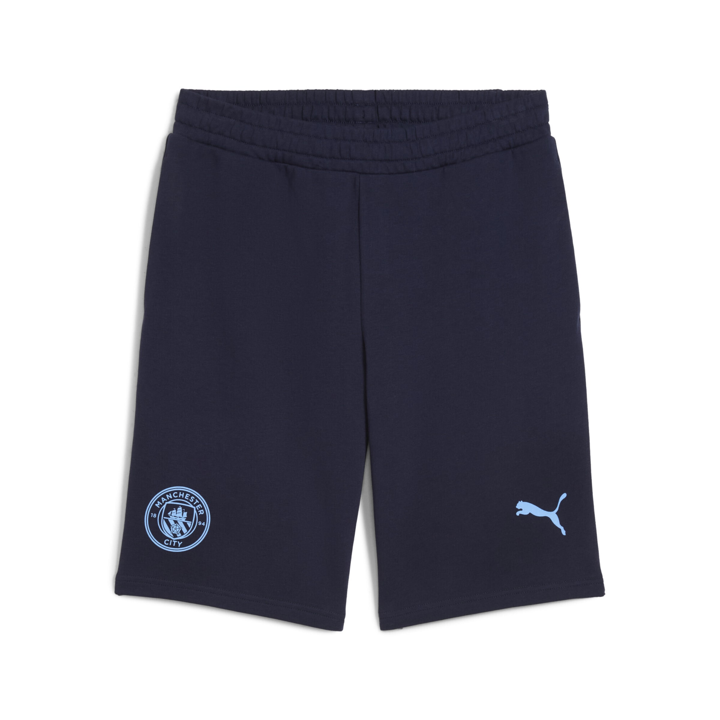 PUMA Regular Sportshorts 'Manchester City FtblEssentials' in Blau: Vorderseite