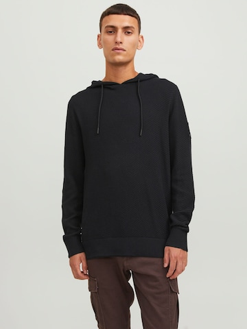 JACK & JONES Sweater in Black: front