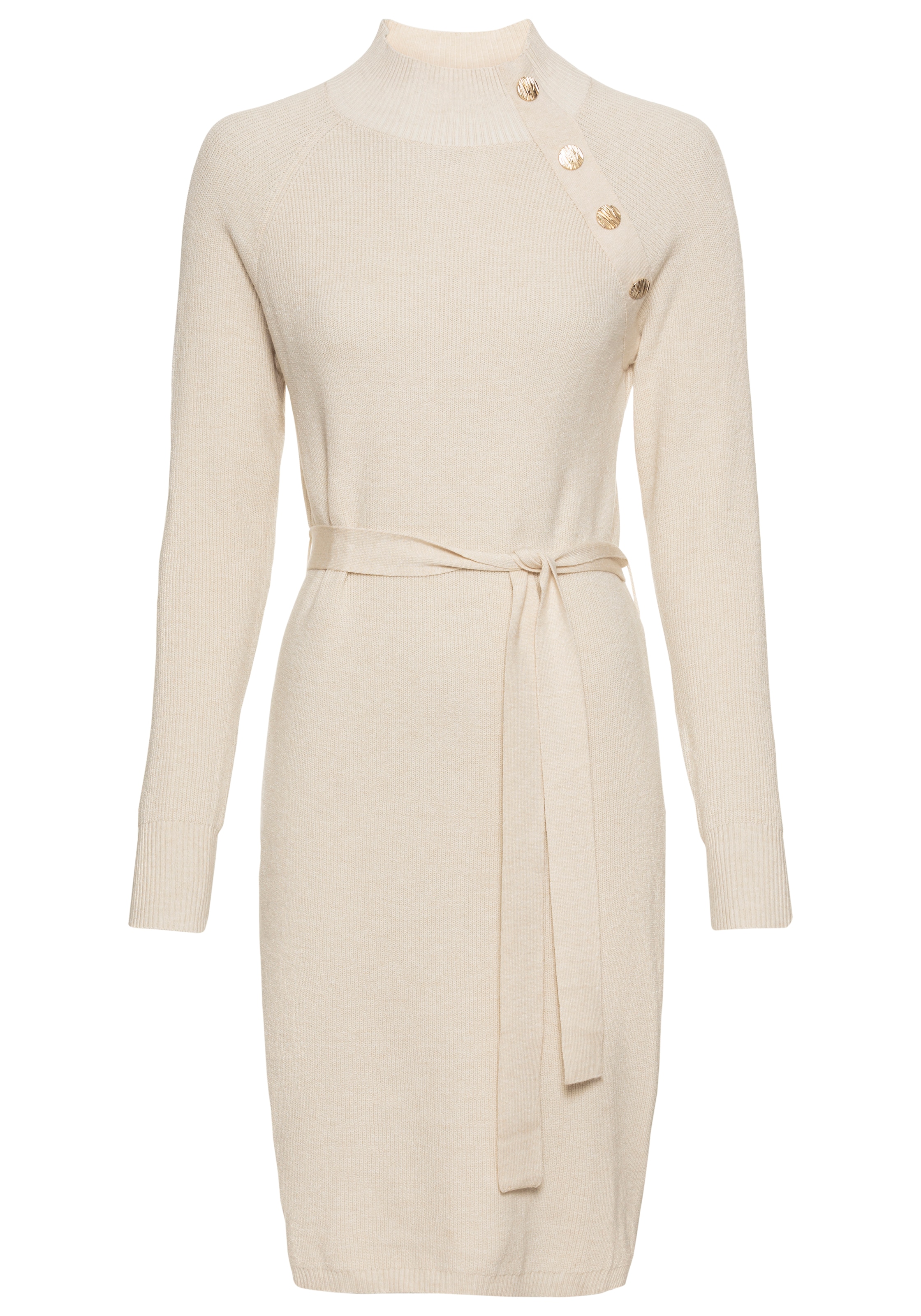 LAURA SCOTT Strickkleid in Beige: Vorderseite