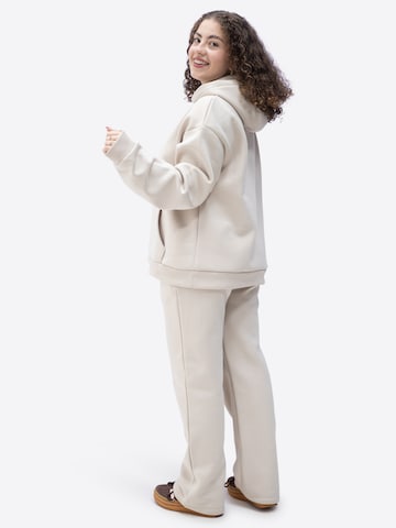 TATES Wide leg Workout Pants in Beige