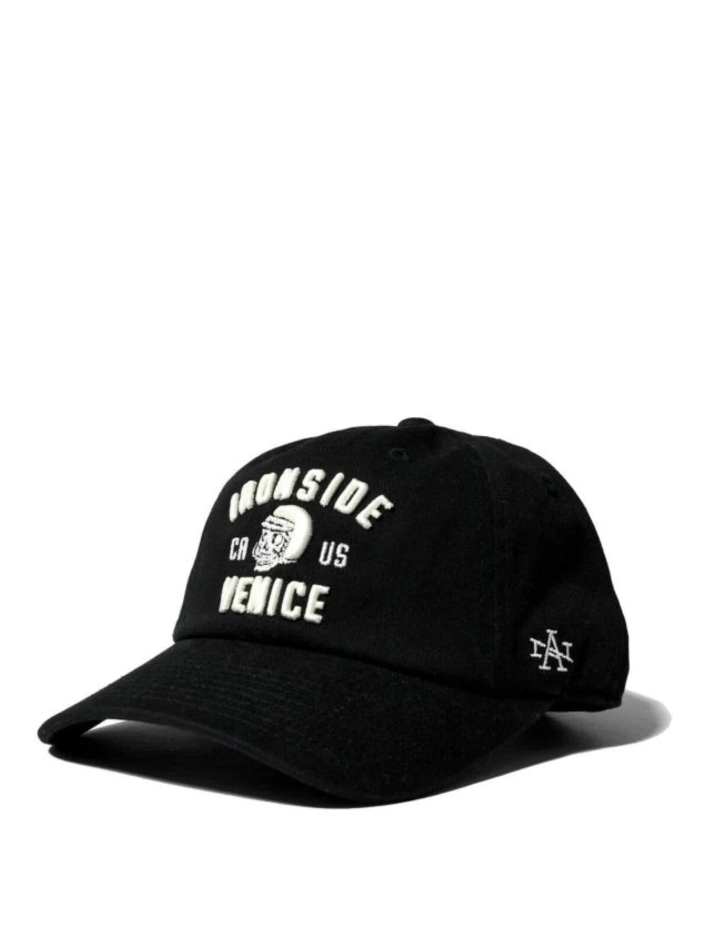 American Needle Cap in Black: front
