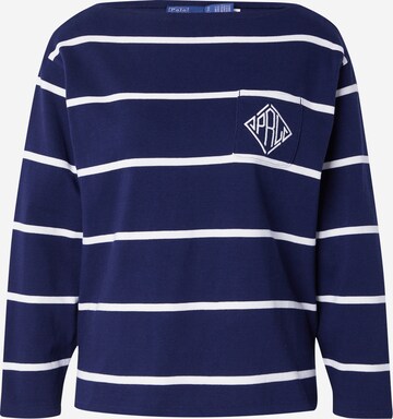 T-shirt Polo Ralph Lauren en bleu : devant